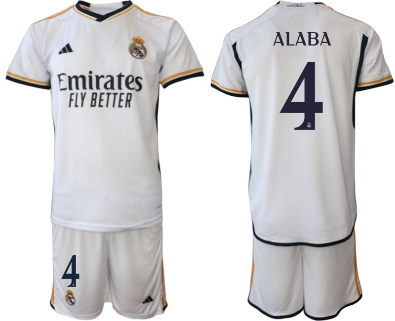 Men 2023-2024 Club Real Madrid home white #4 Soccer Jerseys